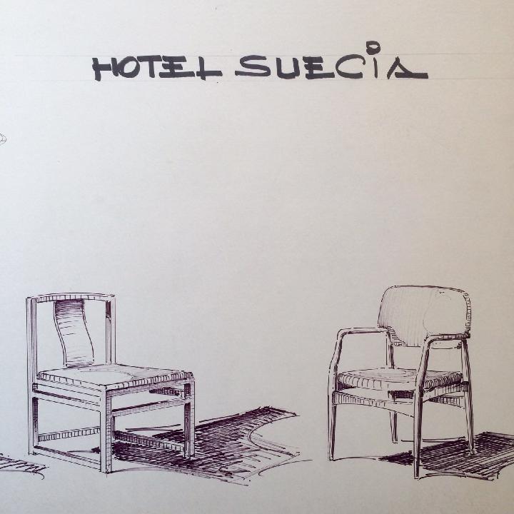 Diseño de sillas Hotel Suecia