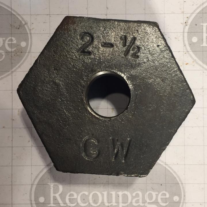 Tapón 2” rosca derecha con reducción a 1/2”