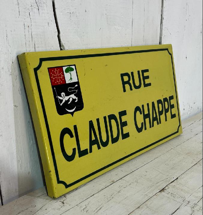 Placa calle Claude Chappe